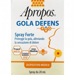 APROPOS GOLA DEFENS PRO SPRAY FORTE 20 ML - Prodotti fitoterapici per raffreddore, tosse e mal di gola - 975512500 - Apropos ...