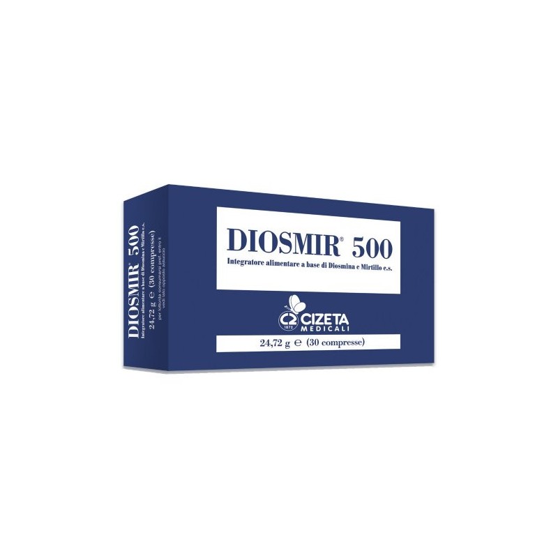 Diosmir 500 Integratore di Diosmina 30 Compresse - Circolazione e pressione sanguigna - 942845557 -  - € 12,10