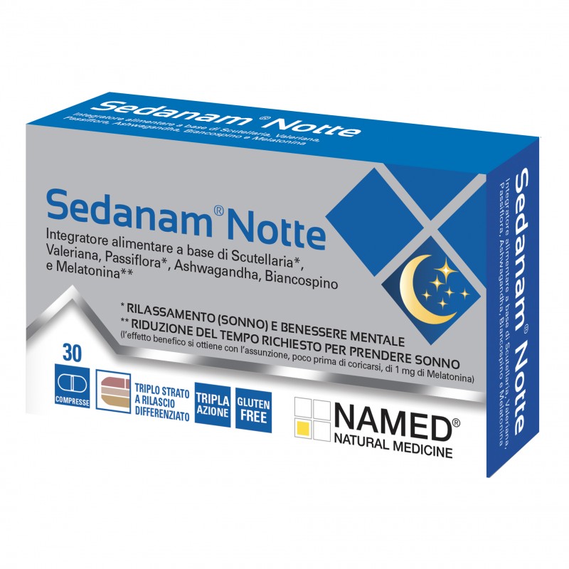 Named Sedanam Notte 30 Compresse - Integratori per umore, anti stress e sonno - 978473938 - Named - € 11,70