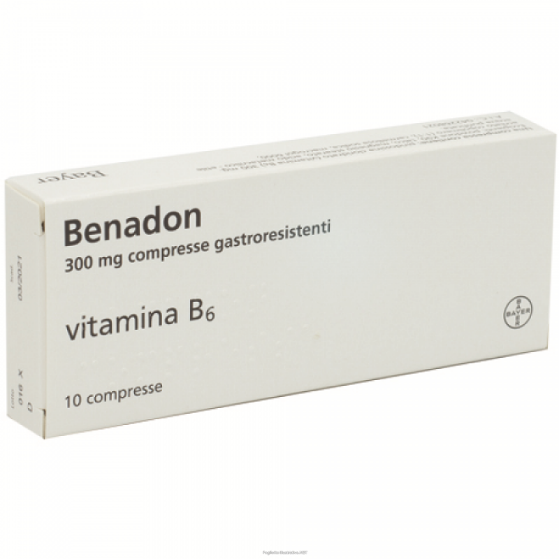 Benadon 300 mg Integratore Vitamina B6 10 Compresse - Integratori di vitamina B - 044433011 - Farmed - € 7,70