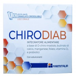 Chirodiab D-chiro-inositolo per Salute Intestinale e Metabolismo 30 Bustine - Integratori per dimagrire ed accelerare metabol...