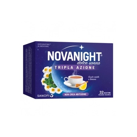 Novanight Tripla Azione Dolce Sonno Per Dormire Meglio 32 Bustine - Integratori per dormire - 982984142 - Novanight - € 10,97