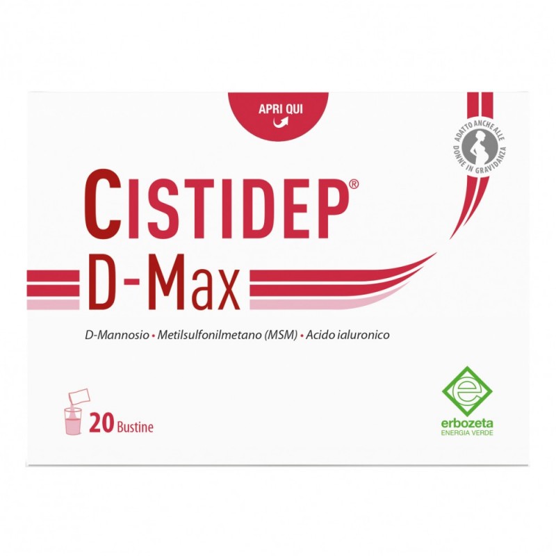 Cistidep D-Max Integratore per Benessere Urinario 20 Bustine - Integratori per cistite - 947224782 - Erbozeta - € 23,26