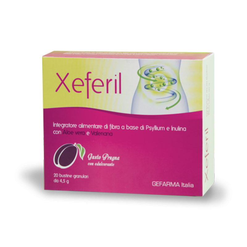 Xeferil Integratore Fibra Psyllium e Inulina Regolarità Intestinale 20 Bustine - Integratori per regolarità intestinale e sti...