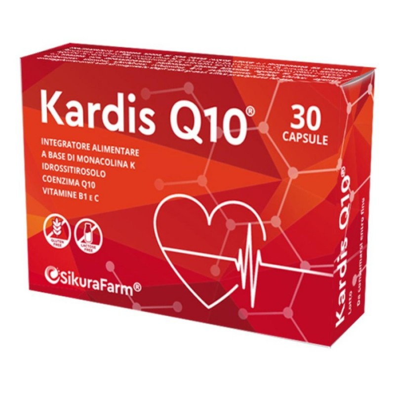 Kardis Q10 Integratore Riso Rosso Coenzima Q10 e Vitamine 30 Capsule - Integratori per il cuore e colesterolo - 982499105 -  ...