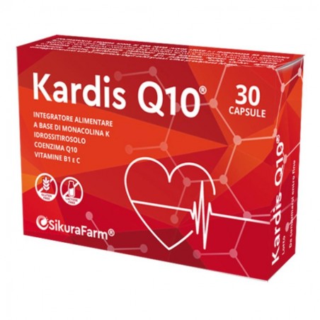 Kardis Q10 Integratore Riso Rosso Coenzima Q10 e Vitamine 30 Capsule - 1 Kardis Q10 Integratore Riso Rosso Coenzima Q10 e Vitamine 30 Capsule - 1