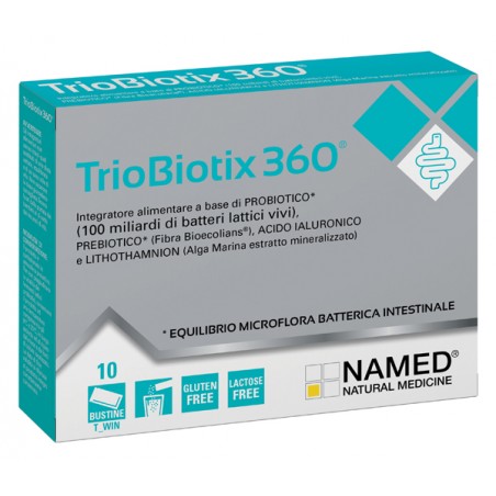 Triobiotix 360 Equilibra la Flora Intestinale Probiotico e Prebiotico 10 Bustine - Integratori di fermenti lattici - 98330479...