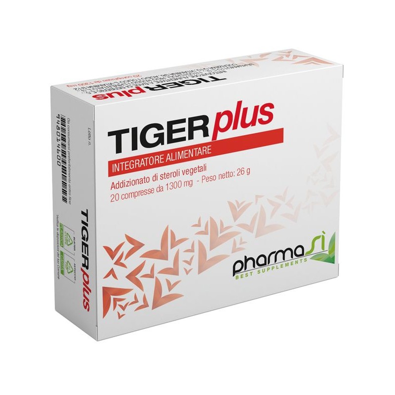 Tiger Plus Integratore Cardiovascolare e Digestivo 20 Compresse - Integratori per il cuore e colesterolo - 948014600 -  - € 2...