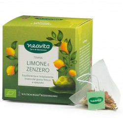 Neavita FiltroScrigno Limone E Zenzero Bio 15 Filtri - Tè, tisane ed infusi naturali - 978257297 - Neavita - € 4,60