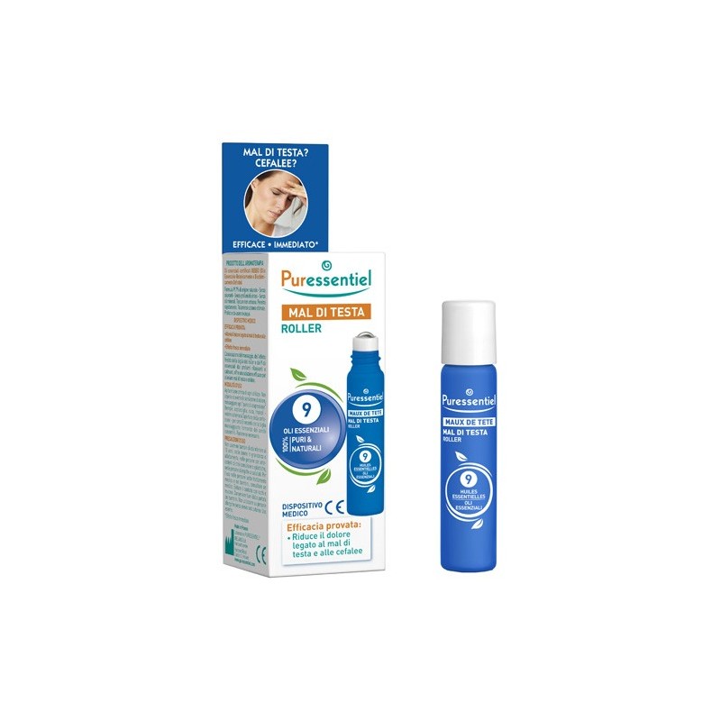 Puressentiel Italia Puressentiel Roller Mal Di Testa Ai 9 Oli Essenziali 5 Ml Puressentiel Italia - 1