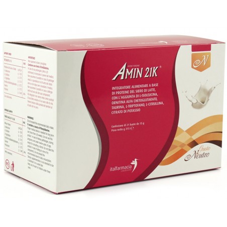 Amin 21K Integratore Proteico Ricco di Aminoacidi 21 Bustine - Integratori per sportivi - 906768066 - Italfarmacia - € 38,45