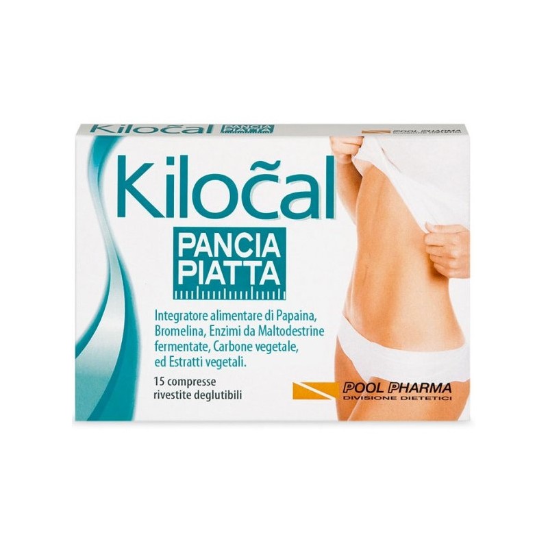 Kilocal Pancia Piatta Integratore Digestivo e Anti-Gonfiore 15 Compresse - Integratori - 934018262 - Kilocal - € 11,19
