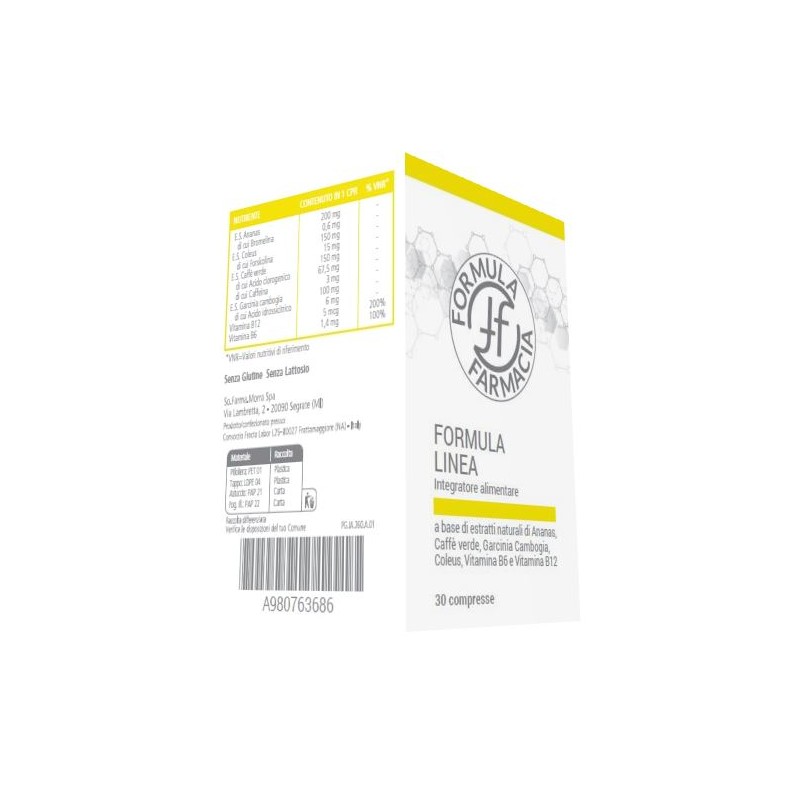 So. Farma. Morra Formula Farmacia Formula Linea 30 Compresse - Integratori per dimagrire ed accelerare metabolismo - 98076368...