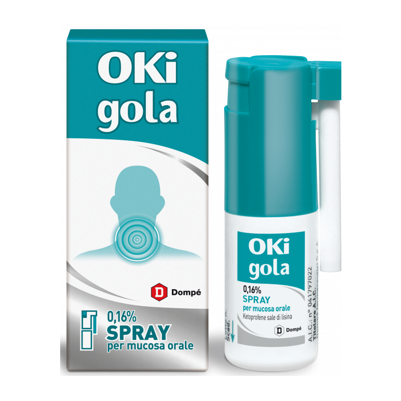 Oki Infiammazione E Dolore Spray Per Gola Infiammata e Mal di Gola 15 Ml - Farmaci per mal di gola - 041797022 - OKi - € 6,08