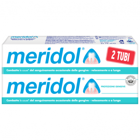 Meridol Dentifricio Protezione Gengive Bitubo 75 ML X 2 - Dentifrici e gel - 976772208 - Meridol - € 6,26