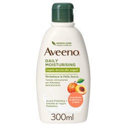 Aveeno Daily Moisturising Bagno Doccia allo Yogurt, al profumo di Miele e Albicocca 300 ml - Bagnoschiuma e detergenti per il...