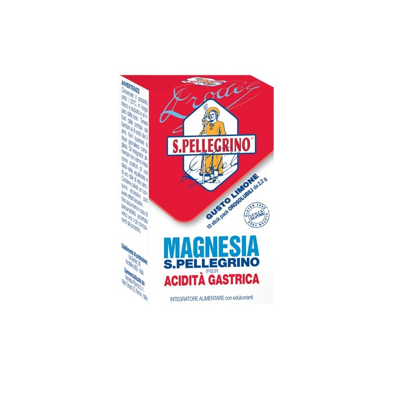 Vemedia Pharma Magnesia S Pellegrino Acidita' Gastrica 10 Bustine - Integratori - 978592347 - Vemedia Pharma - € 8,80