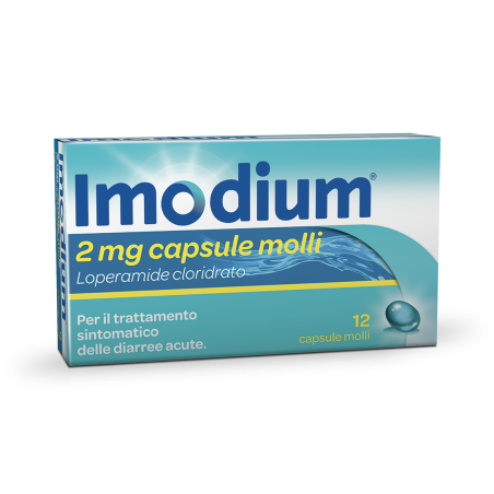 Imodium Trattamento per Diarree Acute 12 Capsule Molli - Farmaci per diarrea - 023673104 - Imodium - € 12,11