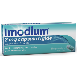 Imodium 2 Mg Trattamento Sintomatico Diarree Acute 8 Capsule - Farmaci per diarrea - 023673066 - Imodium - € 5,25