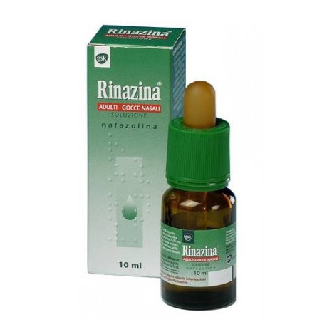 Rinazina Gocce Nasali Decongestionanti 10 Ml - Decongestionanti nasali - 000590012 - Rinazina - € 8,02