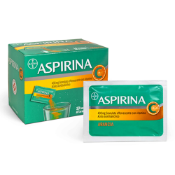 Aspirina 400 mg + 240 mg Effervescente Vitamina C Dolori Febbre 10 Bustine - Farmaci per dolori muscolari e articolari - 0047...