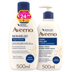 Aveeno Skin Relief Bundle Detergente 500 Ml + Lozione 500 Ml - Bagnoschiuma e detergenti per il corpo - 981446800 - Aveeno - ...