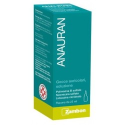 Zambon Anauran Gocce Auricolari Per Otite 25 Ml - Farmaci per otite e mal d'orecchio - 014302032 - Zambon Italia