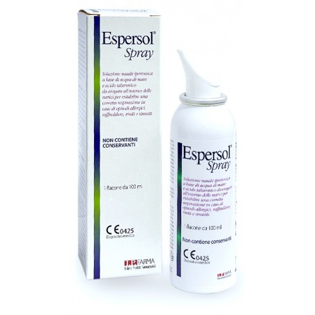 I. P. Farma Soluzione Nasale Espersol Spray Ipertonica A Base Di Acqua Di Mare E Acido Ialuronico 0,02% 100ml - Soluzioni Ipe...