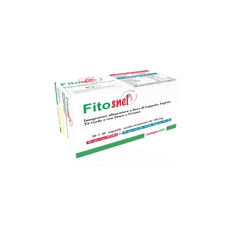 Comple. Med Fitosnel 60 Capsule - Integratori per dimagrire ed accelerare metabolismo - 984897557 - Comple. Med - € 46,05
