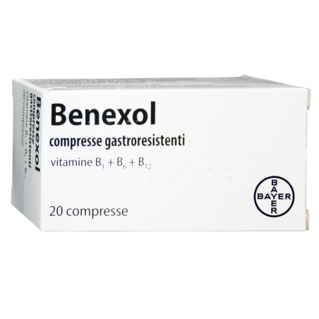 Benexol Compresse Gastroresistenti Vitamine B1, B6, B12 - 20 Compresse - Farmaci per carenza di micronutrienti - 020213144 - ...