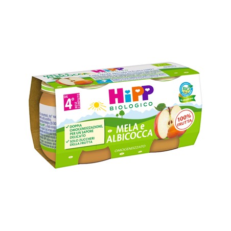 Hipp Italia Hipp Bio Omogeneizzato Albicocca/mela 2x80 G - Omogeneizzati e liofilizzati - 980512495 - Hipp - € 1,96