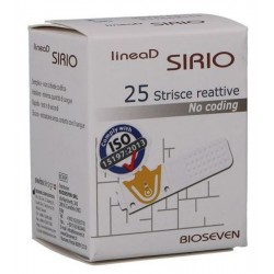 Bioseven Strisce Misurazione Glicemia Linea D Sirio 25 Pezzi Bioseven - 1