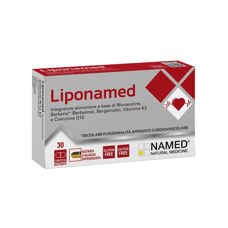 Liponamed 30 Compresse - Integratori per il cuore e colesterolo - 983307632 - Named - € 22,63