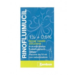 Rinofluimucil 1% + 0,5% Spray Nasale Soluzione 10 Ml - Spray nasali decongestionanti - 021993050 - Fluimucil