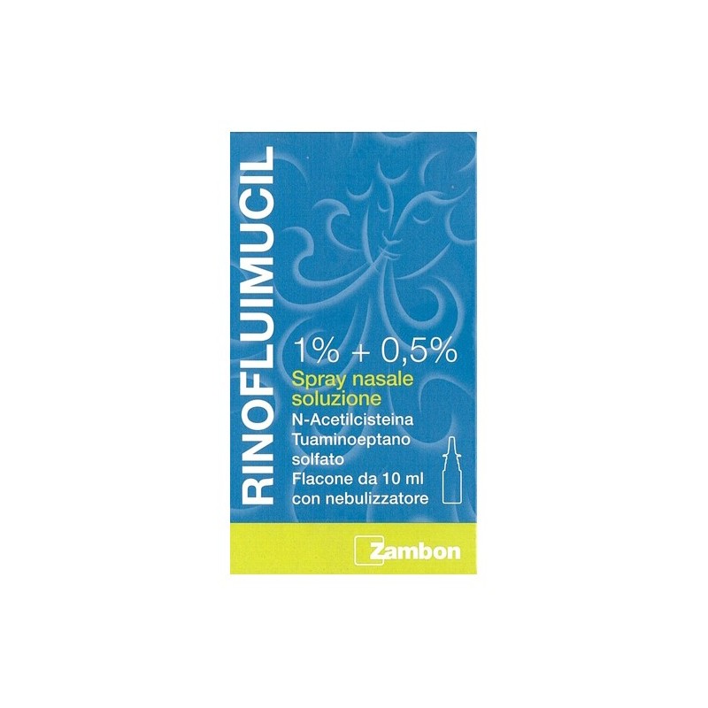 Rinofluimucil 1% + 0,5% Spray Nasale Soluzione 10 Ml - Spray nasali decongestionanti - 021993050 - Fluimucil - € 5,73