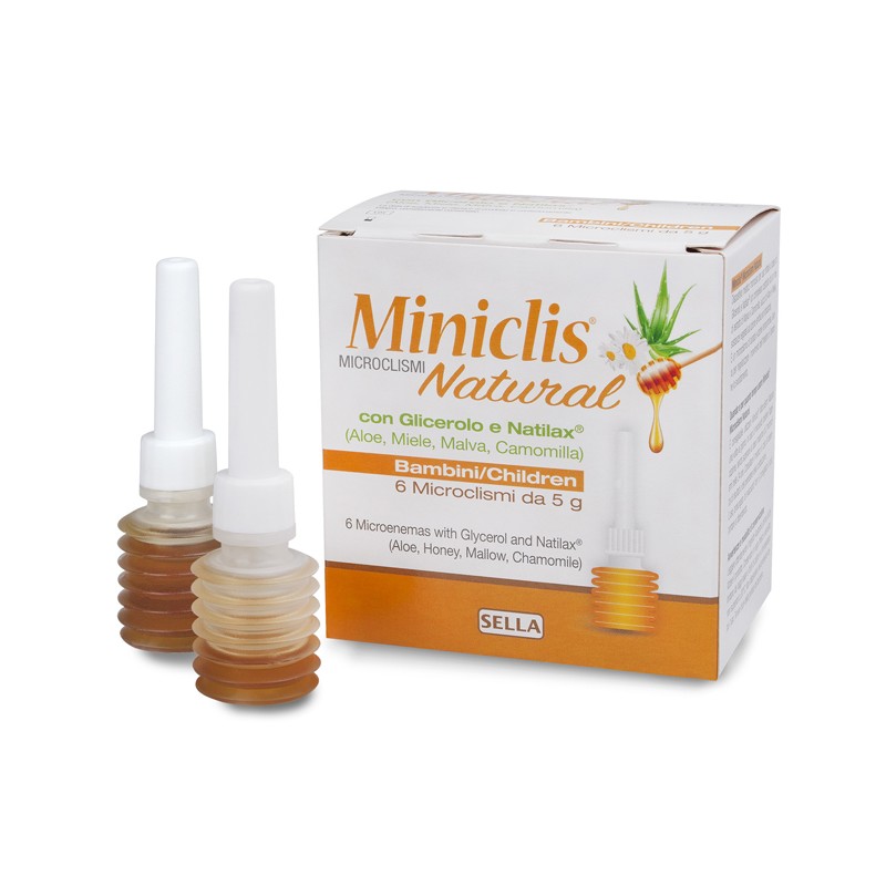 Sella Miniclis Natural Md Bambini 6 Pezzi - Farmaci per stitichezza e lassativi - 971228059 - Sella - € 5,77
