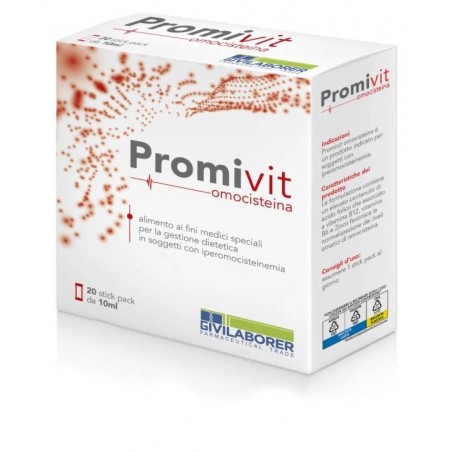 Promivit Omocisteina Integratore Omocisteina Zinco Vitamine 20 stick pack Pharmintek - 1 Promivit Omocisteina Integratore Omocisteina Zinco Vitamine 20 stick pack Pharmintek - 1