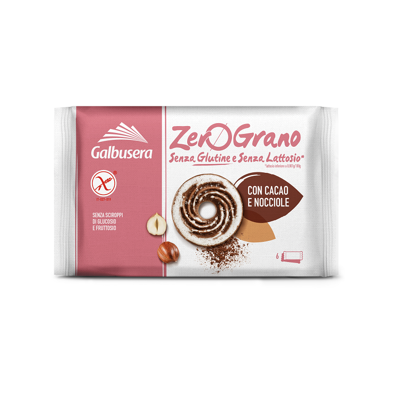 Galbusera Zerograno Cacao Nocciola 220 G - Biscotti e merende per bambini - 975992809 - Galbusera - € 3,00
