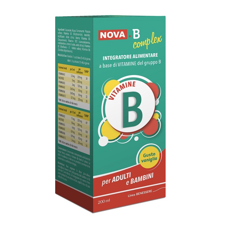 Nova Argentia Ind. Farm Nova B Complex 200 Ml - Vitamine e sali minerali - 941959227 - Nova Argentia - € 10,58