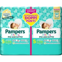 Fater Pampers Baby Dry Pannolino Duo Downcount Junior 32 Pezzi - Pannolini - 985995808 - Fater - € 11,64