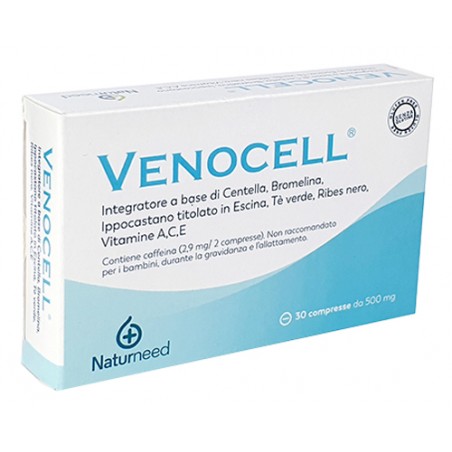Naturneed Venocell 30 Compresse - Circolazione e pressione sanguigna - 902351295 - Naturneed - € 15,48