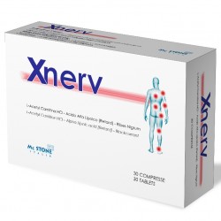Xnerv Integratore Antiossidante Acido Alfa-Lipoico e L-Acetil Carnitina 30 Compresse - Integratori per sistema nervoso - 9357...
