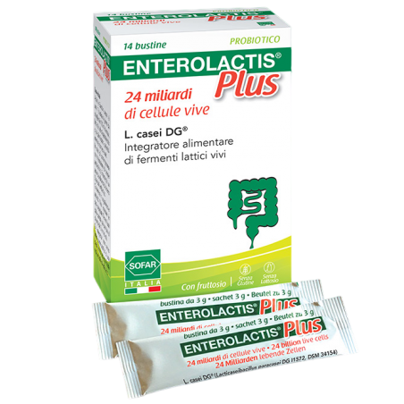 Enterolactis Plus 24 Miliardi Fermenti Lattici 14 Bustine - Integratori di fermenti lattici - 984834263 - Enterolactis - € 14,80