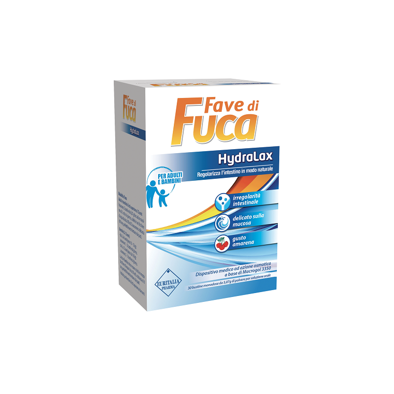 Euritalia Pharma Fave Di Fuca Hydralax 30 Bustine Monodose Da 5,07 G Gusto Amarena - Colon irritabile - 974043592 - Euritalia...