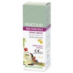 Farmaderbe Mucolid Med Tosse Gola Spray Orale 30 Ml Aroma Frutti Di Bosco - Prodotti fitoterapici per raffreddore, tosse e ma...