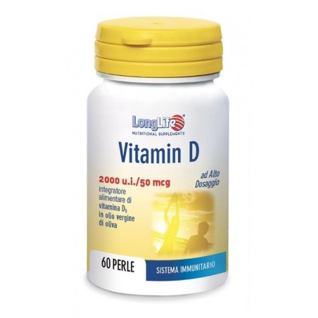 Phoenix - Longlife Longlife Vitamin D 2000 Ui 60 Perle - Integratori per difese immunitarie - 944699053 - Longlife - € 12,29