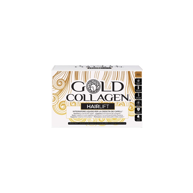 Minerva Research Labs Gold Collagen Hairlift 10 Flaconcini Da 50 Ml - Integratori di Collagene - 981495827 - Gold Collagen - ...
