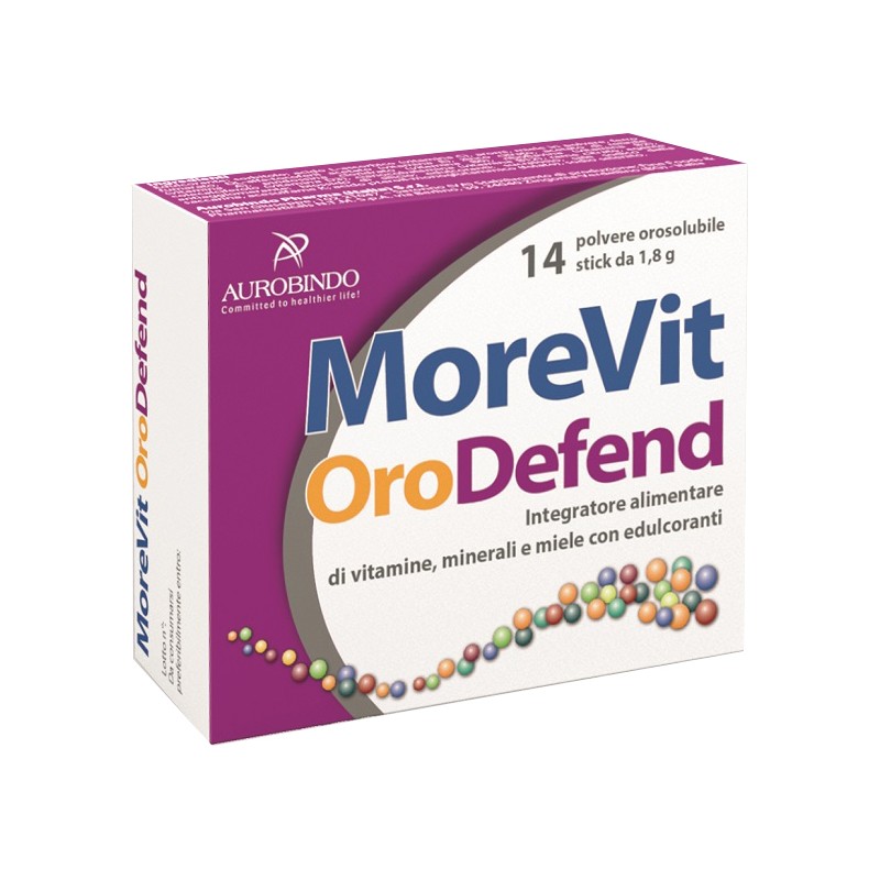 Aurobindo Pharma Italia Morevit Orodefend 14 Stick - Vitamine e sali minerali - 984952907 - Aurobindo Pharma Italia - € 4,97