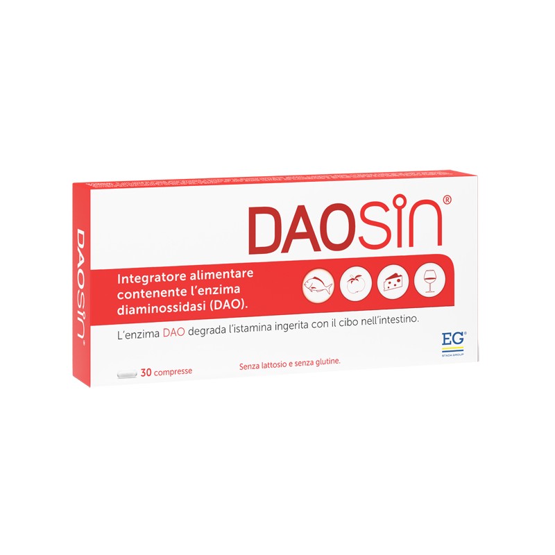 Daosin Integratore Enzima DAO Intestinale 30 Compresse - Integratori per apparato digerente - 984872756 - Eg - € 31,72