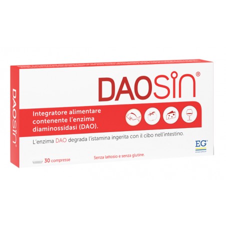 Daosin Integratore Enzima DAO Intestinale 30 Compresse - Integratori per apparato digerente - 984872756 - Eg - € 31,72